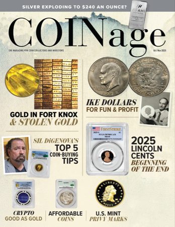 Coinage Magazine Price Guide December 2025 OCT/NOV