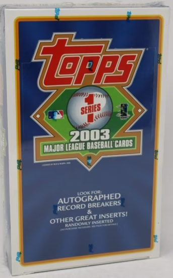 2003 Topps Series One 1 Baseball Retail Box