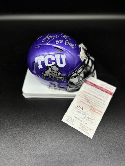 Trevone Boykin TCU Mini Helmet with Inscription
