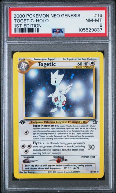PSA 8 Togetic Holo 1st Edition