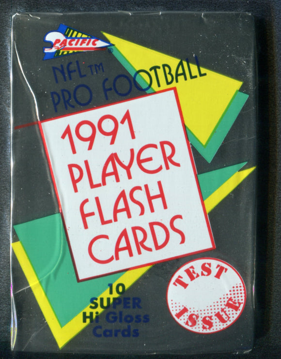 1991 Pacific NFL Football Player Flash Cards Pack