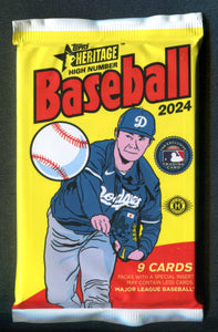 2024 Topps Heritage High Number Baseball Hobby Pack