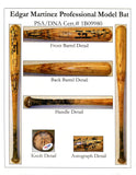 1999 Edgar Martinez Autographed Signed Inscribed Game Used M356 Louisville Slugger Bat PSA DNA GU8