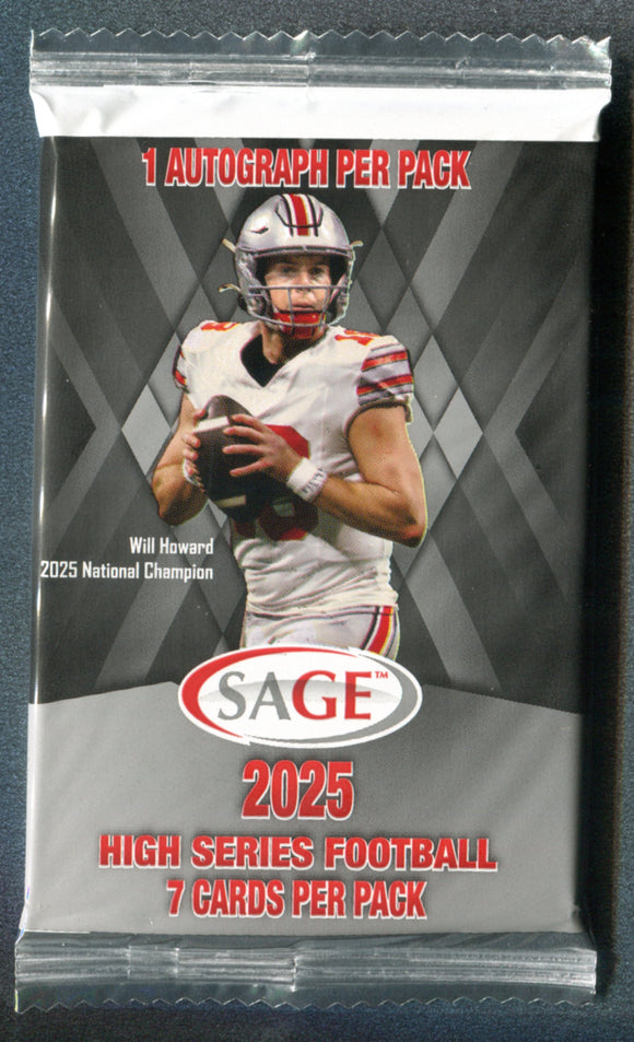 2025 Sage Football High Series Hobby Pack
