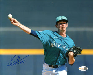 Emerson Hancock Autographed 8x10 Seattle Mariners Photograph JSA