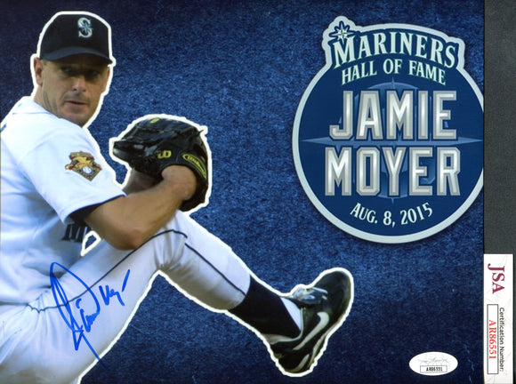 Jamie Moyer Autographed Signed 8x10 Seattle Mariners Photograph #1 JSA