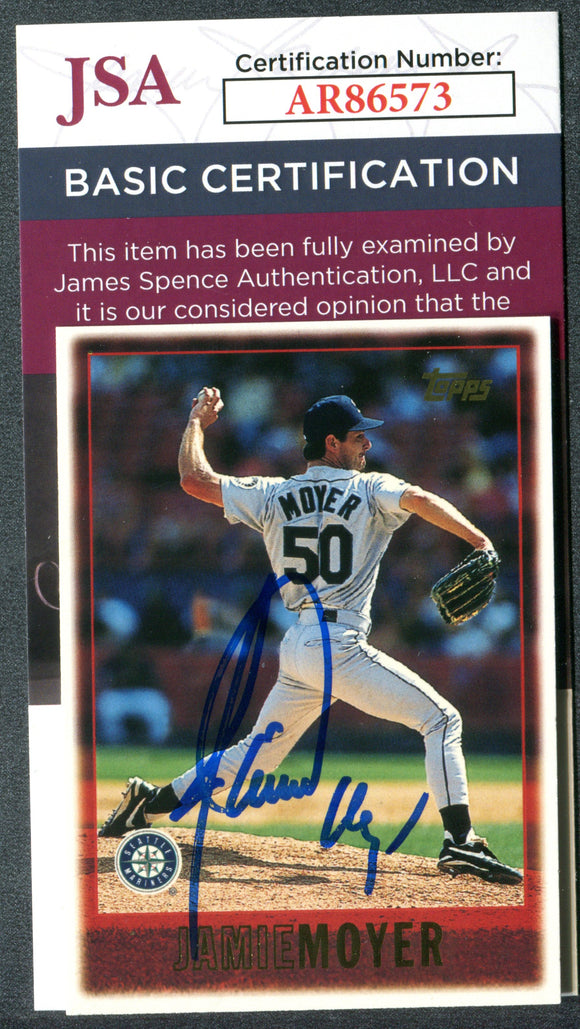 Jamie Moyer 1997 Topps #283 Seattle Mariners Autographed Signed Card JSA