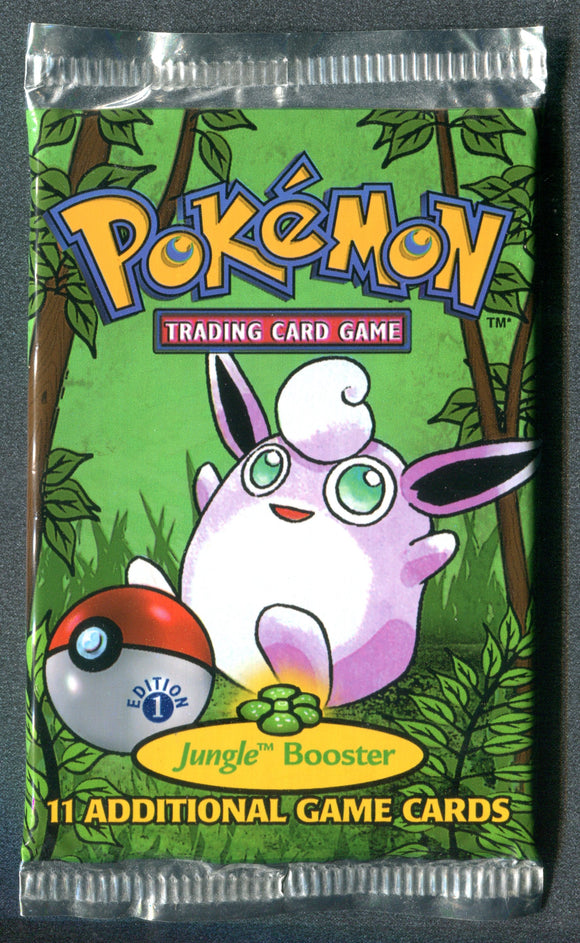 Pokemon Jungle 1st Edition Wiggly Tuff Booster Pack