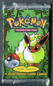 Pokemon Jungle 1st Edition Flareon Booster Pack
