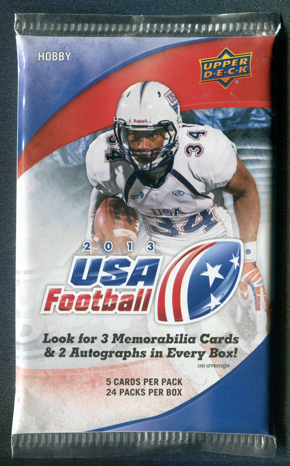 2013 Upper Deck USA Football Hobby Pack