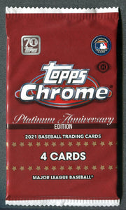 2021 Topps Chrome Platinum Anniversary Baseball Lite Hobby Pack