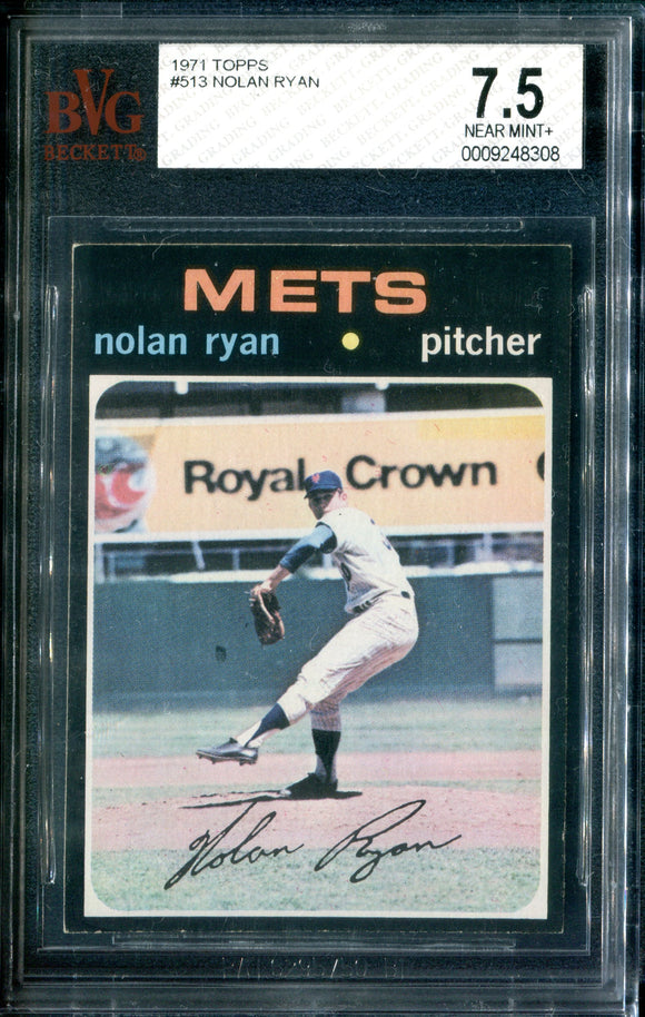 BVG 7.5 1971 Topps #513 Nolan Ryan