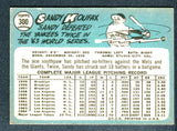 1965 Topps #300 Sandy Koufax EX