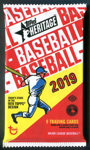 2019 Topps Heritage Baseball Hobby Pack