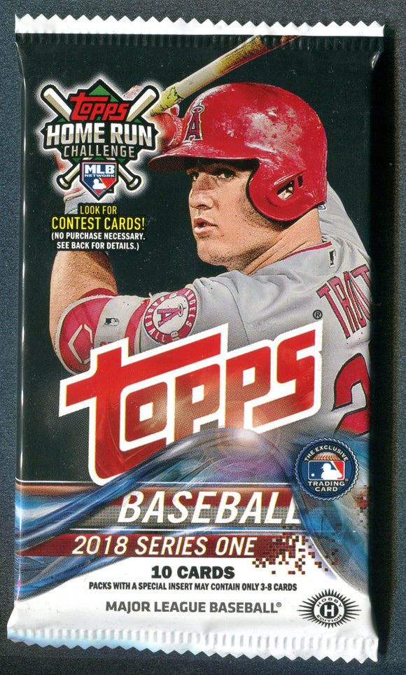 2018 Topps Series 1 One Baseball Hobby Pack