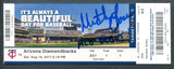 Mitch Garver Signed 2017 MLB debut game ticket JSA