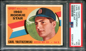 PSA 3 1960 Topps Rookie Star #148 Carl Yastrzemski RC