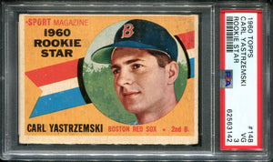 PSA 3 1960 Topps Rookie Star #148 Carl Yastrzemski RC