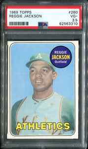 PSA 3.5 1969 Topps #260 Reggie Jackson RC