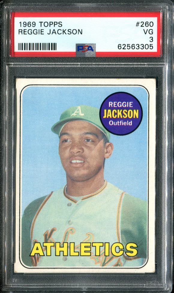 PSA 3 1969 Topps #260 Reggie Jackson RC