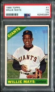 PSA 1.5 1966 Topps #1 Willie Mays