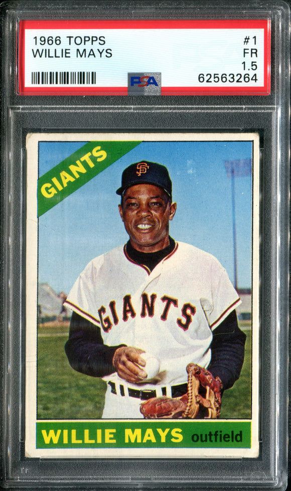 PSA 1.5 1966 Topps #1 Willie Mays