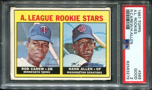 PSA 2 1967 Topps #569 Rookie Stars Rod Carew Hank Allen RC