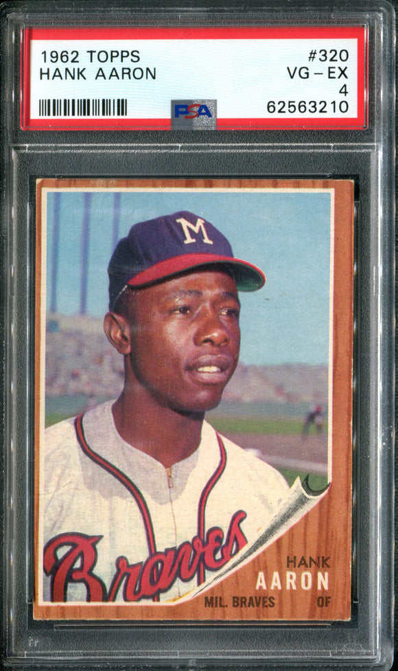 PSA 4 1962 Topps #320 Hank Aaron