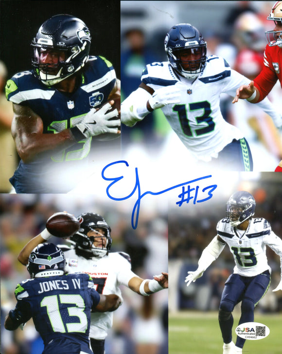 Ernest Jones IV Autographed  Seattle Seahawks8x10 Photograph JSA