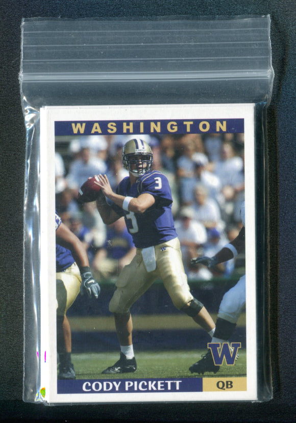 2003 Washington UW Huskies Complete Team Set of 16 w/ Cody Pickett Reggie Williams