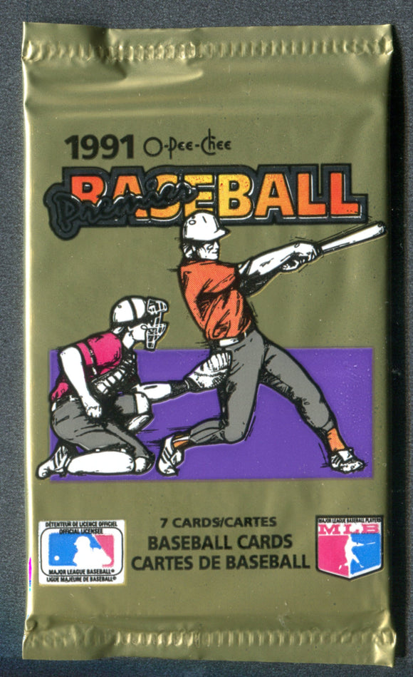 1991 O Pee Chee OPC Premier Baseball Pack