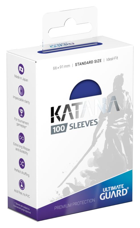 Ultimate Guard Standard Size Katana Sleeves Blue 100ct