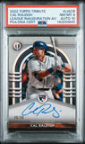 PSA 8/10  2022 Topps Tribute League Inauguration Autographs #LIACR Cal Raleigh RC 48/99 Seattle Mariners POP2