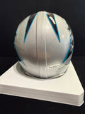 Christian McCaffrey Riddell Panthers Mini Helmet Leaf Authenticated