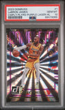 2023 PANINI DONRUSS COMPLETE PLAYERS #1 LeBRON JAMES COMPLETE PLYRS-PURPLE LASER PSA 10