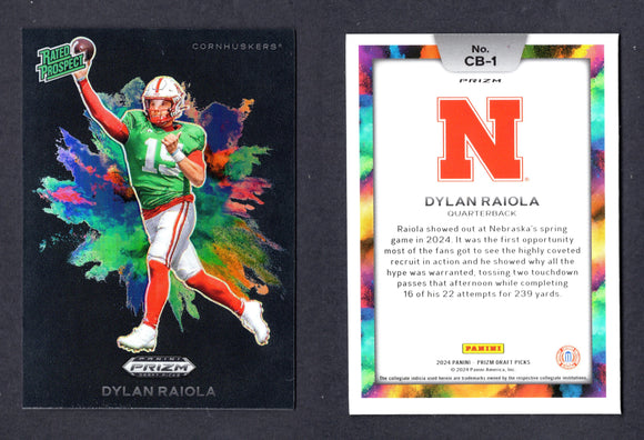 2024 Panini Prizm Draft Picks Black Color Blast #1 Dylan Raiola (NM - Near Mint)