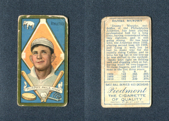 1911 T205 Gold Border #143 Danny Murphy (Piedmont)