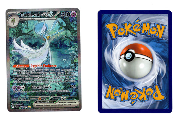 2024 Pokemon Scarlet and Violet Paldean Fates 233/091 Gardevoir EX Special Illustration Rare (LP - Light Play)