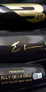 BAS Elly De La Cruz Autographed Signed Game Model Baseball Bat