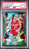 2024 Prizm WNBA Kaleidoscopic-Green #9 Caitlin Clark PSA 10