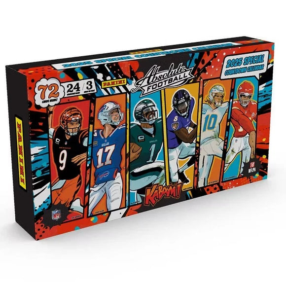 2025 Panini Absolute Football KABOOM! Special Countdown Calendar Box