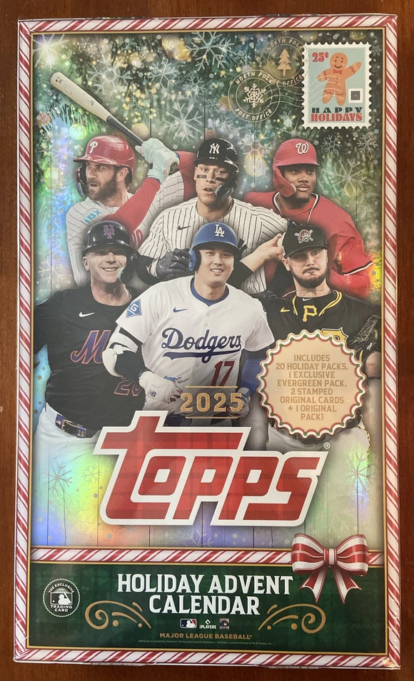 2025 Topps Baseball Sealed Holiday Advent Calendar Box **In-Store Pick-Up Only