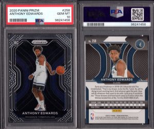 2020-21 Panini Prizm #258 Anthony Edwards RC PSA 10