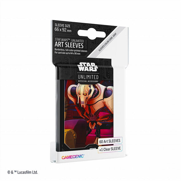 card sleeves star wars Star Wars Unlimited General Grievous 60 Card Sleeves – Northwest Sportscards