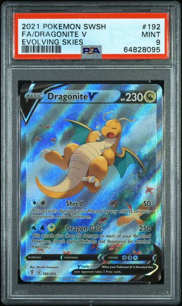 PSA 9 Dragonite V Alt Art 192/203