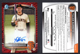 2025 Bowman Chrome Prospect Autographs Red Reptilian Refractors #CPAYU Yulian Barreto /5
