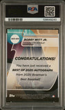2020 Bowman's Best Best of '20 Autographs #B20BW Bobby Witt Jr. PSA 10