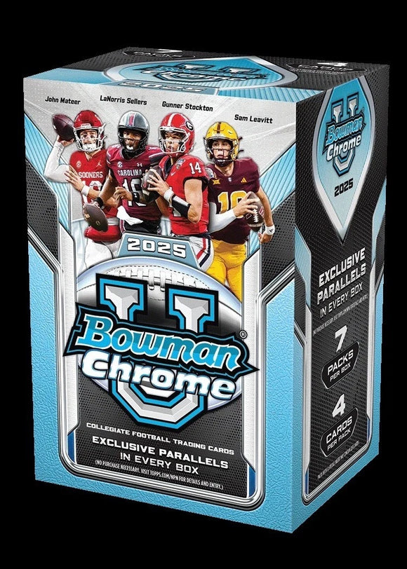 2025 Bowman Chrome University U Football Blaster Box