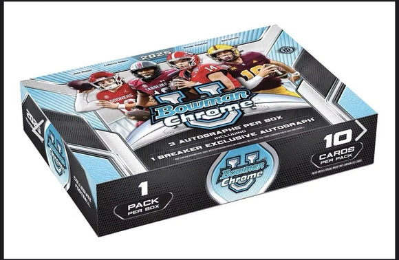 2025 Bowman Chrome University U Football Breaker's Delight Box **SALE