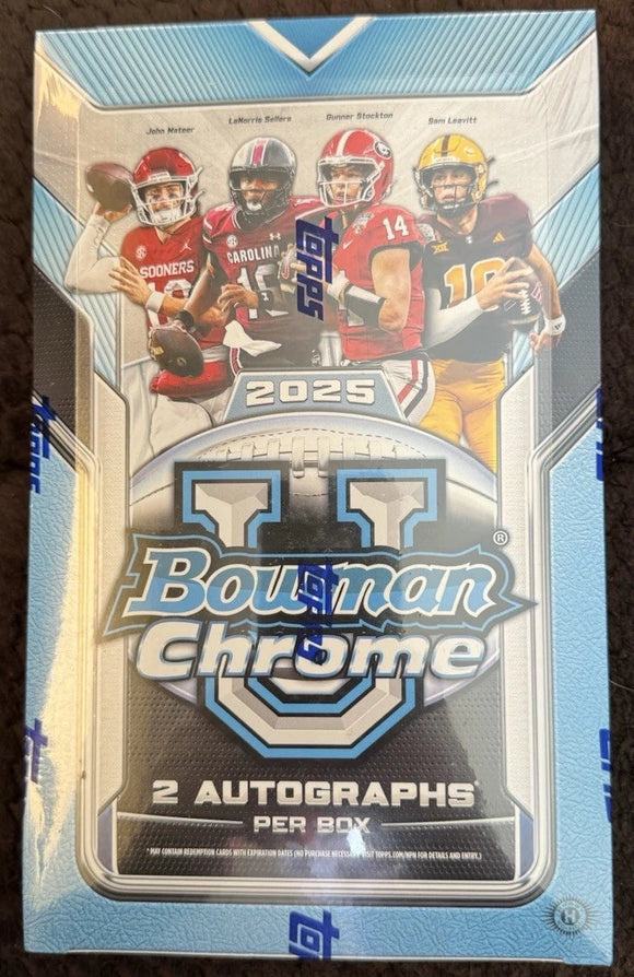 2025 Bowman Chrome University U Football Hobby Box